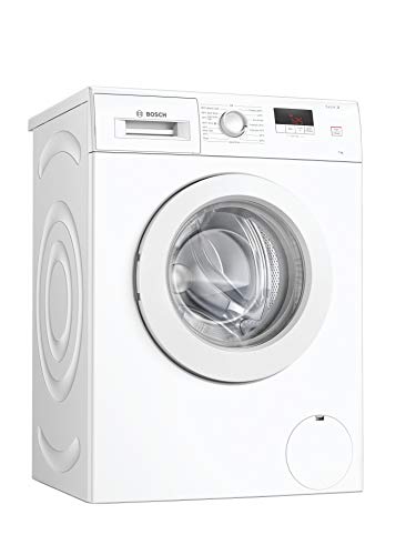 Bosch WAJ28008GB Washing Machine, 7kg Capacity, SpeedPerfect, 1400rpm spin, White, Serie 2, Freestanding