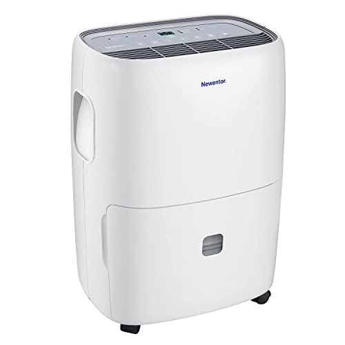 Newentor Low Energy Dehumidifier 25L/24H 330W - Dehumidifier for Medium to Large Size Homes - Ideal for Bedrooms, Basements, Bathrooms, and Laundry Rooms - with Digital Control Panel, 24 Hr Timer