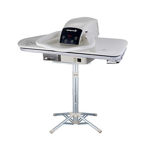 Steam Ironing Press 81HD White Heavy Duty Professional 81cm with Stand by Speedypress (+ Free Iron Attachment, Anti-Scale Water Filter, Replacement Cover & Foam Underfelt)