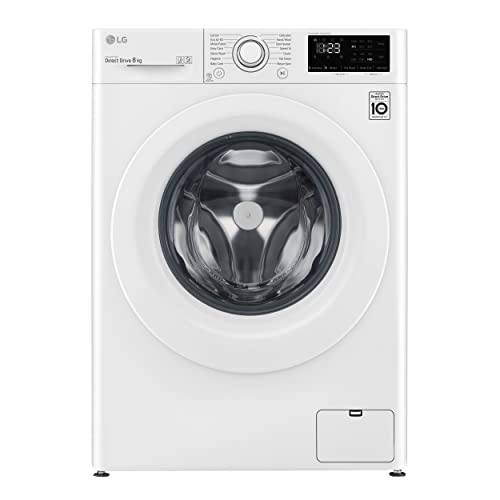 LG V3 F4V308WNW AI DD 8kg Freestanding Washing Machine