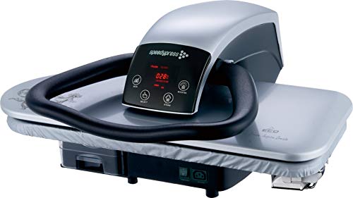 Steam Ironing Press 71HD Silver Heavy Duty Professional 68cm by Speedypress (+ Free Iron Attachment, Anti-Scale Water Filter, Replacement Cover & Foam Underfelt)