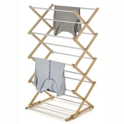 Lakeland Concertina Airer with Aluminium Rungs - 6m of Drying Space