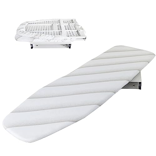 Nisorpa Pull Out Ironing Board 180° Rotatable Ironing Board Built In Ironing Board Fold Away Drawer Ironing Board with Heat Resistant Cover 95.6 x 30cm