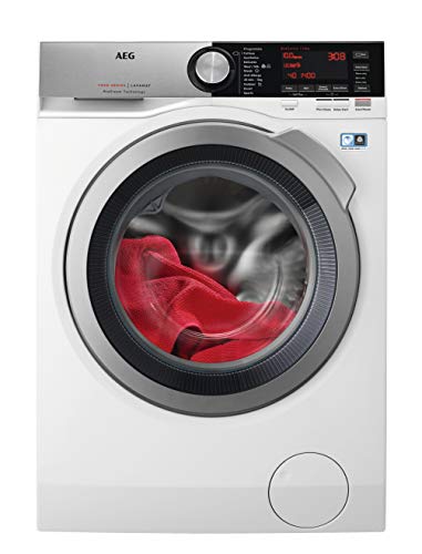 AEG L7FEC146R 7000 Series Freestanding Washing Machine with ProSteam Technology, 10kg load, 1400rpm spin, White, Decibel rating: 51, EU Acoustic Class: A