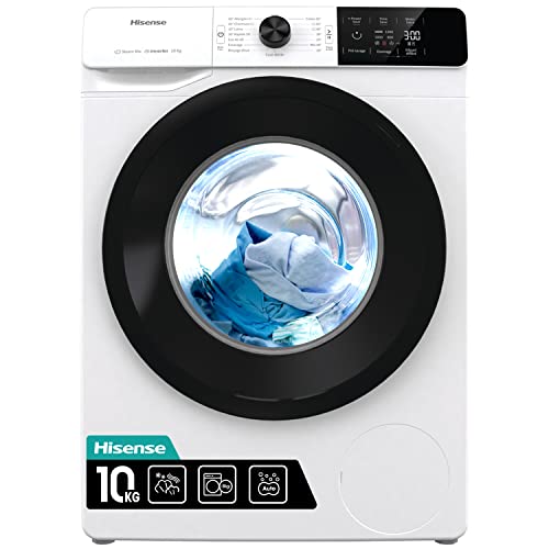 Hisense WFGE10141VM 10 kg 1400rpm Freestanding Washing Machine - White Large